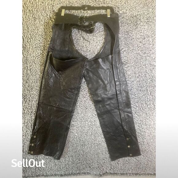 Silver Bike Women's Black Leather Motorcycle pants Size S - Picture 6 of 13